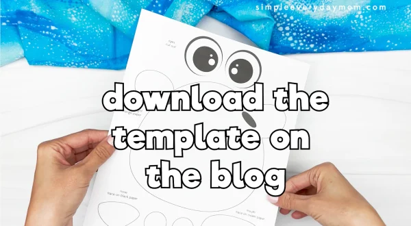 printed template with "download the template on the blog" overlay