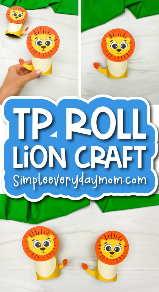 Lion toilet paper roll craft cover image