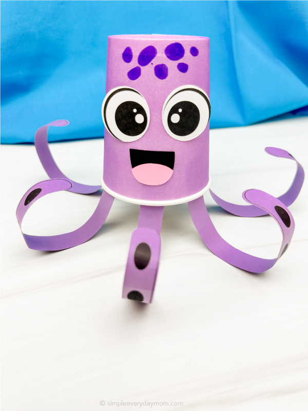 single example of paper cup octopus