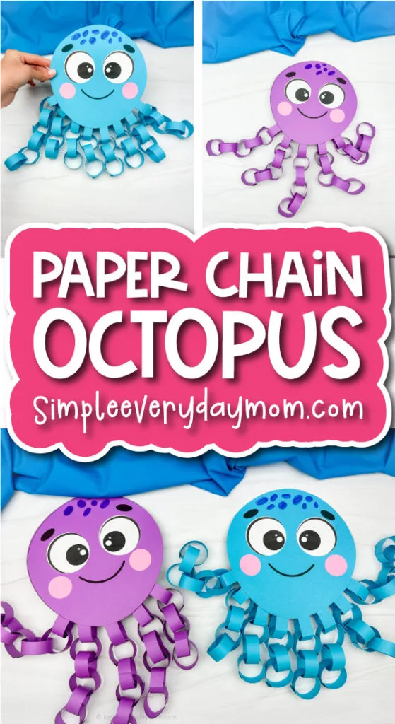 paper chain octopus craft for kids cover image