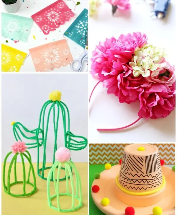 Cinco De Mayo crafts featured image collage
