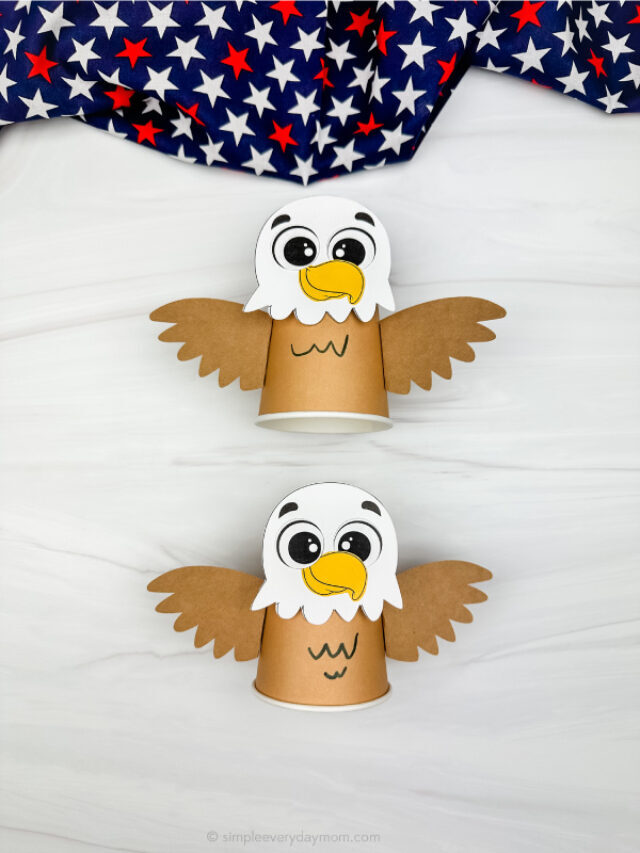 Eagle Paper Cup Craft For Kids [Free Template] Story