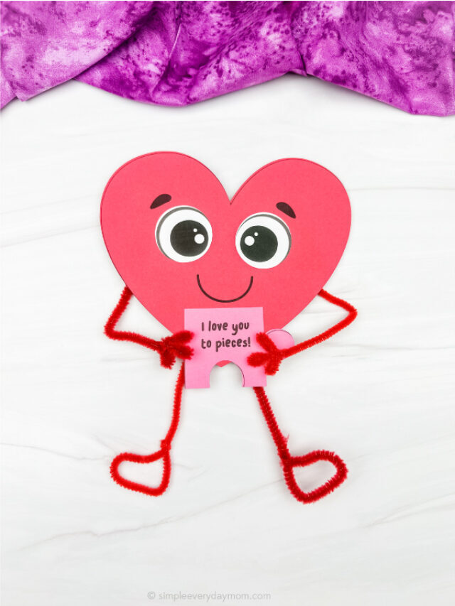I Love You To Pieces Mother’s Day Craft For Kids [Free Template] Story