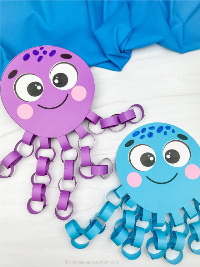 Paper Chain Octopus Craft For Kids Story