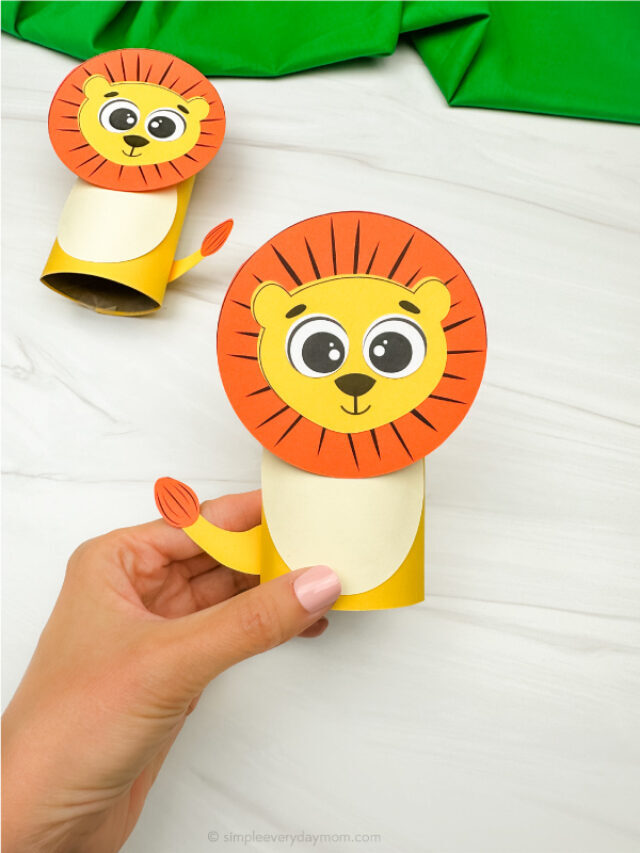 Lion Toilet Paper Roll Craft With Free Template Story