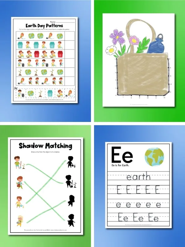 earth day activities for kids image collage