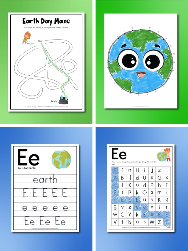 earth day activity ideas for kids image collage