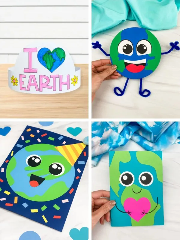 earth day craft ideas for kids image collage