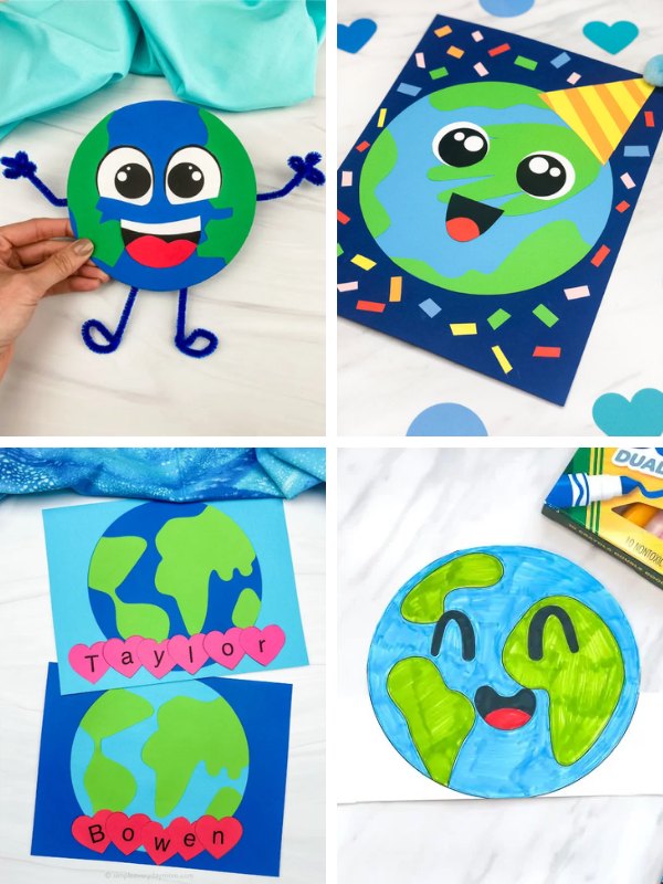 earth day craft ideas image collage