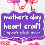 Mothers day heart craft cover image