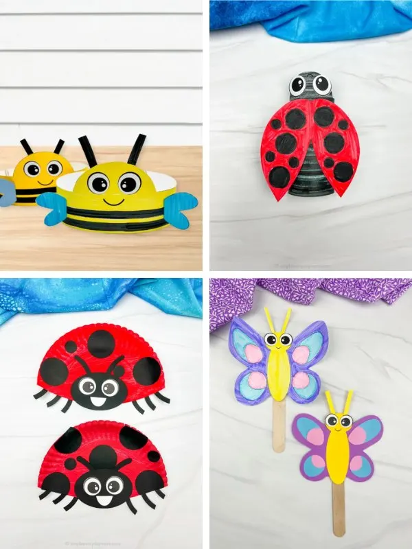 insect craft ideas image collage