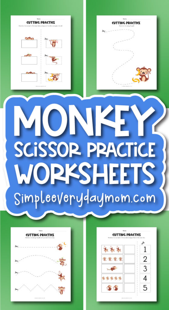 Monkey scissor worksheets