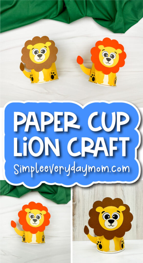 lion paper cup craft cover image