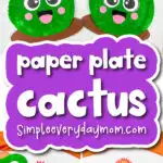 Paper plate cactus craft cover image