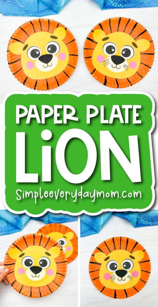Lion paper plate craft cover image