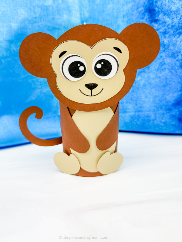 toilet paper roll monkey craft single example