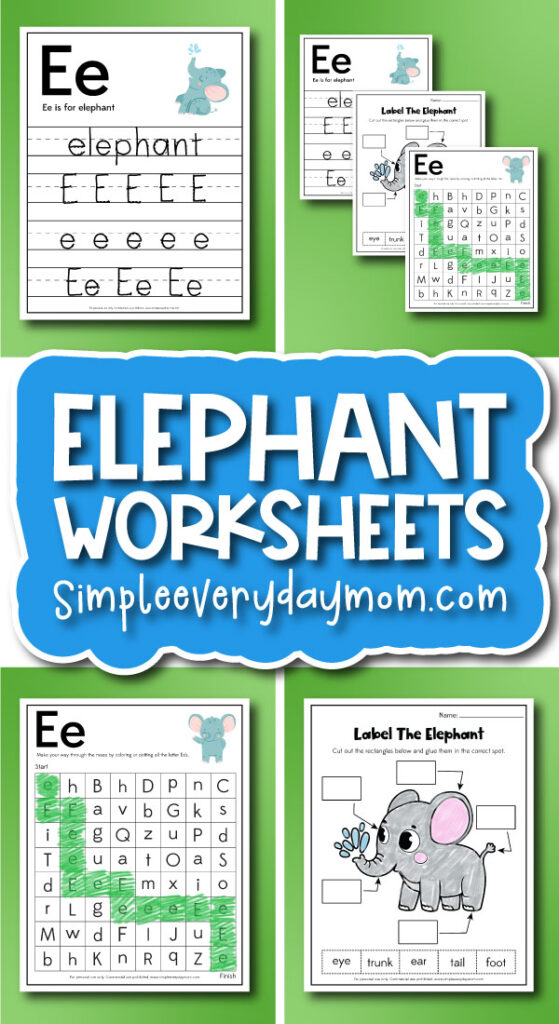 elephant worksheets cover image