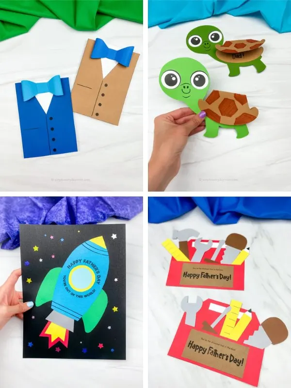 Father's Day craft ideas image collage