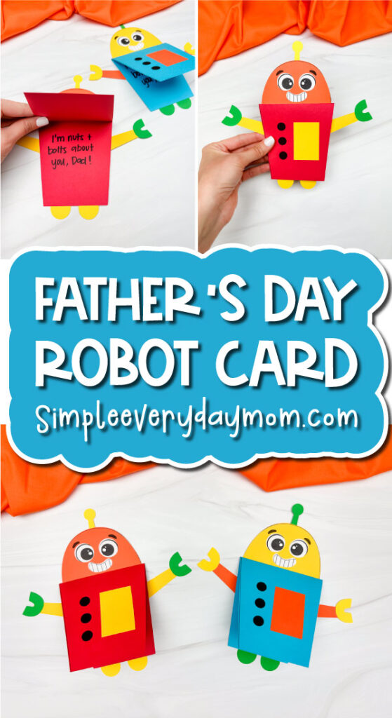 Father's Day Robot card cover image collage