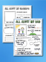 All About Dad Father's Day Printable For Kids [Free Template]