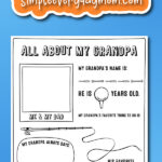 all about dad printable template cover image