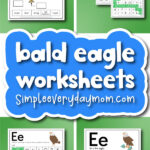 bald eagle worksheets image collage
