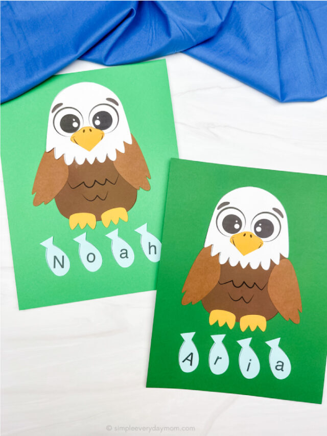 Eagle Name Craft For Kids With Free Template Story