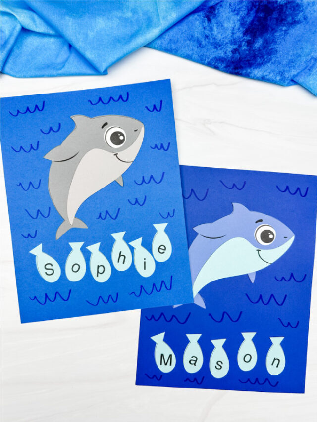 Shark Name Craft For Kids [Free Template] Story