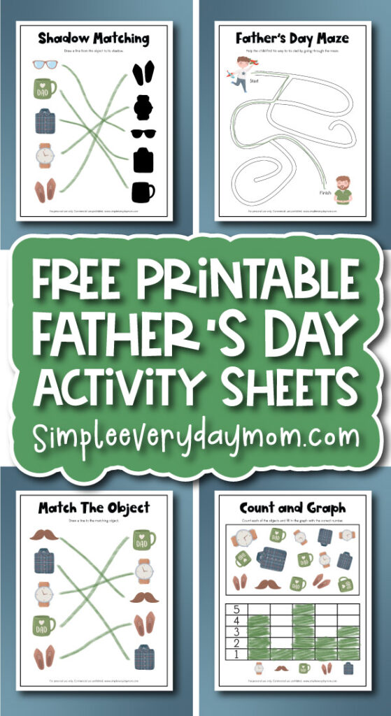 Father's Day activity sheets for kids cover image