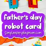 Father's Day Robot card cover image collage