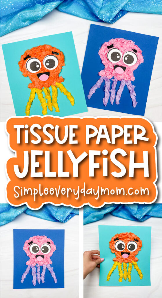 tissue paper jellyfish craft cover image