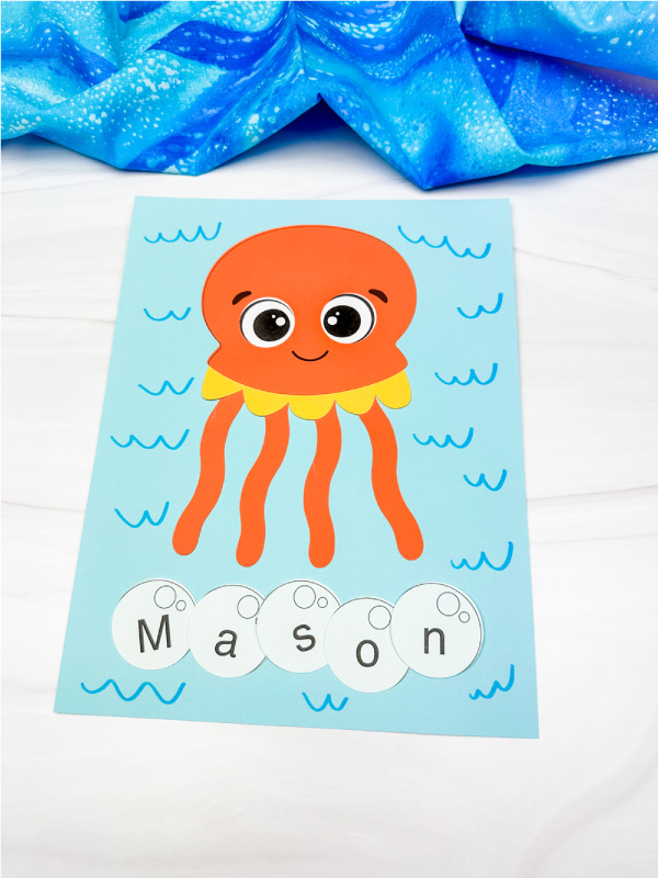 single example of finished jellyfish name craft