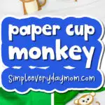 monkey paper cup craft cover image