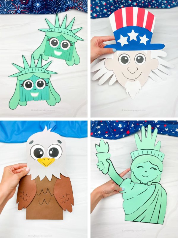 Patriotic craft ideas image collage