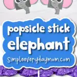 popsicle stick elephant craft cover image