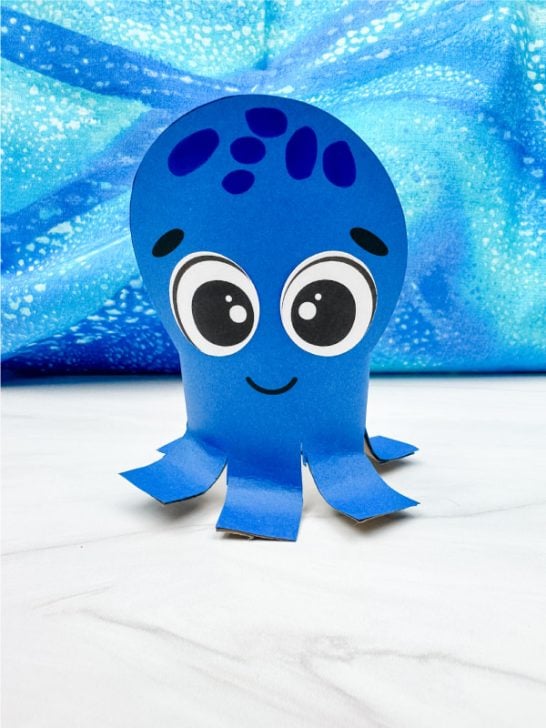 Octopus Toilet Paper Roll Craft For Kids [Free Template]