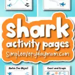 shark activity pages for kids cover image