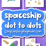 spaceship dot to dots pinterest image