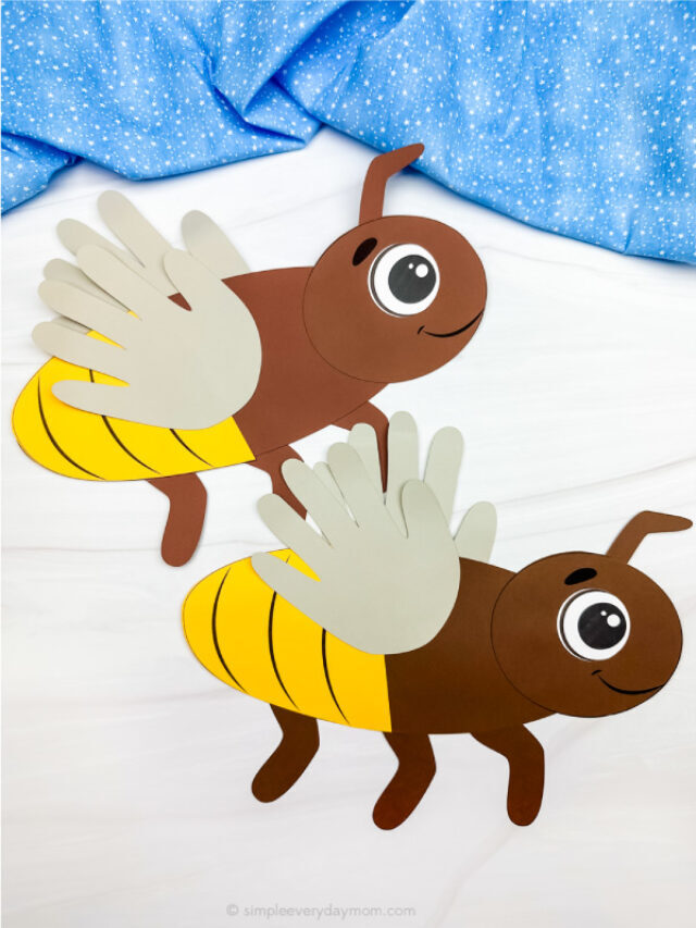 Handprint Firefly Craft For Kids W/Template Story