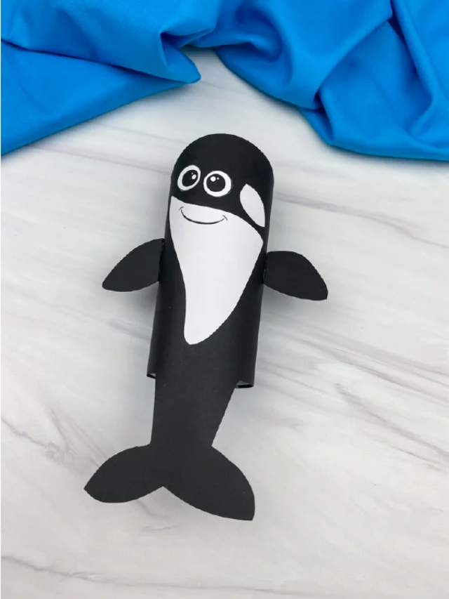 Killer Whale Toilet Paper Roll Craft [Free Template] Story