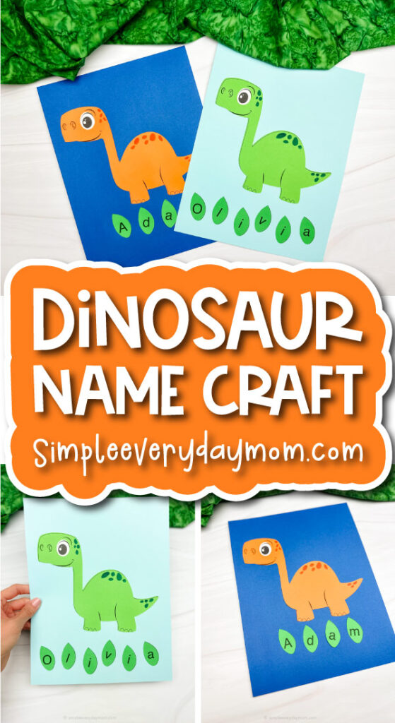 dinosaur name craft cover image