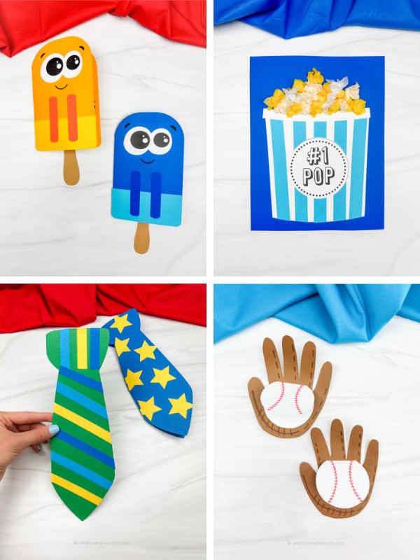 fathers day crafts for kids image collage