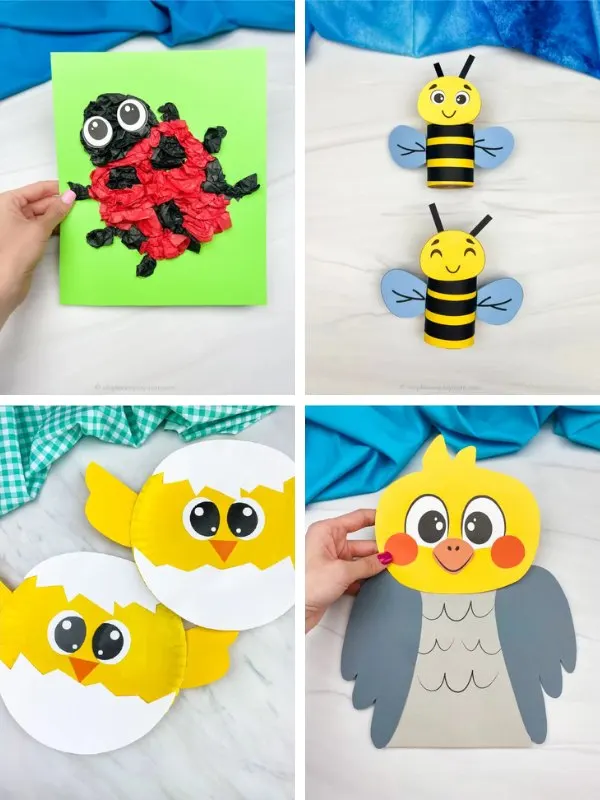 frog cutting craft ideas collage