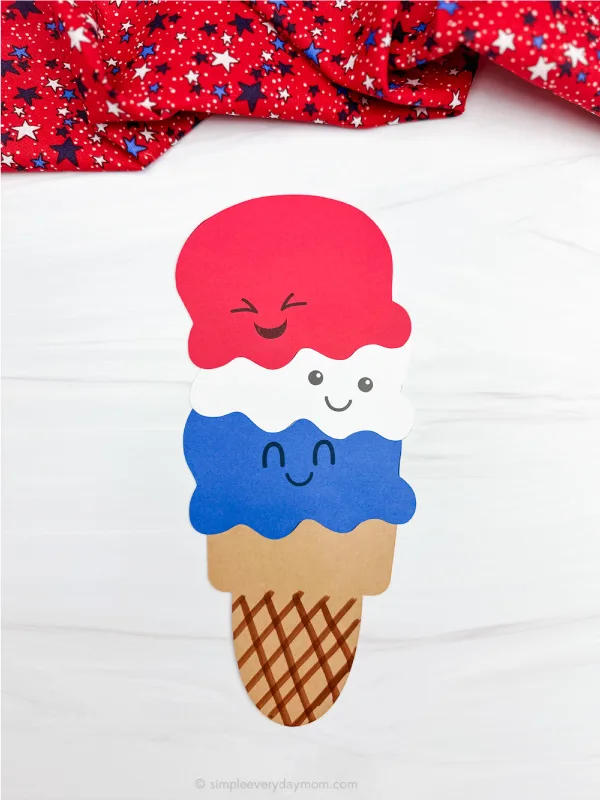 single example of finished ice cream craft