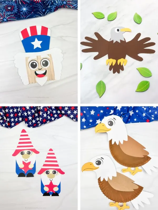 patriotic craft ideas for kids image collage