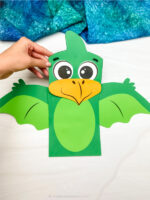 Dinosaur Puppet Craft For Kids [Free Template]