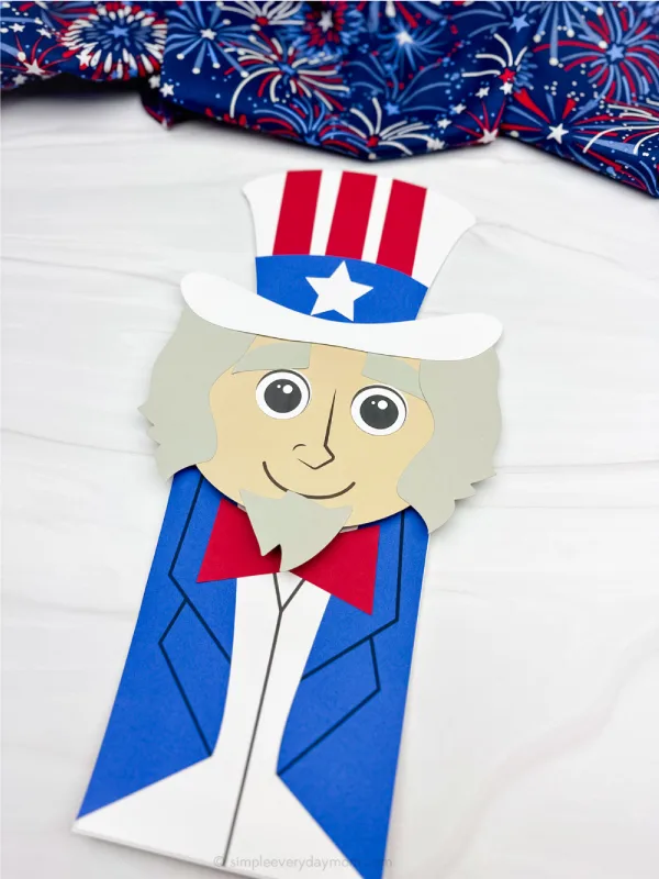 Uncle Sam puppet craft