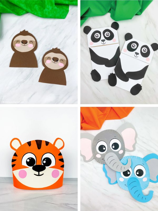 zoo animal ideas for kids collage