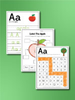 Free Printable Apple Worksheets For Kids