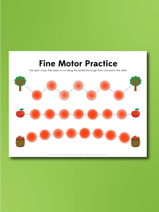 Apple Do A Dot Printables For Kids [Free Worksheets]